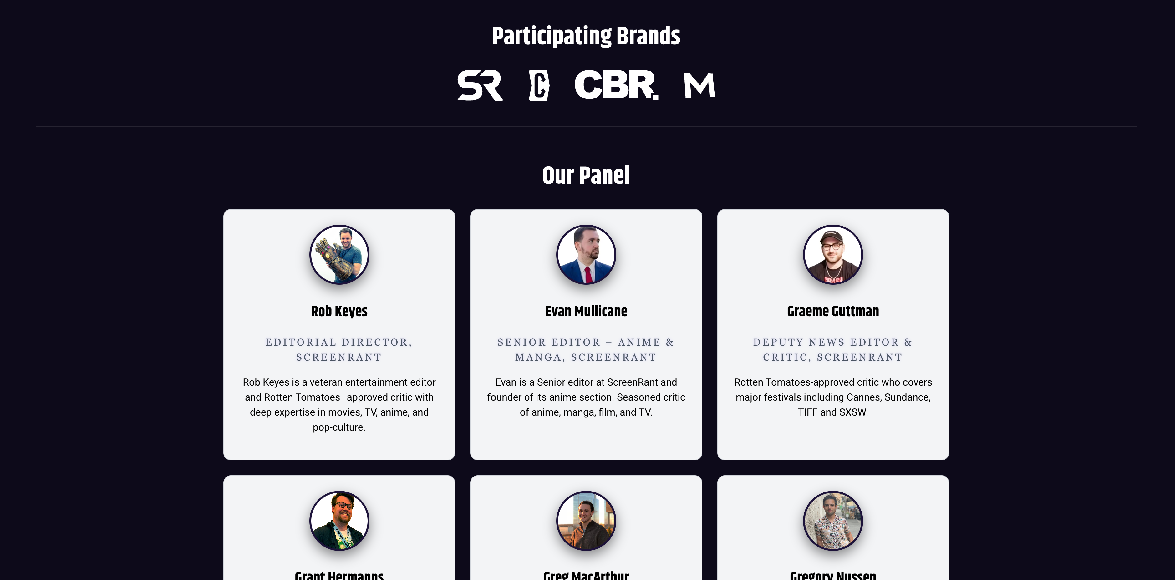 The Screen Awards Judges Panel 