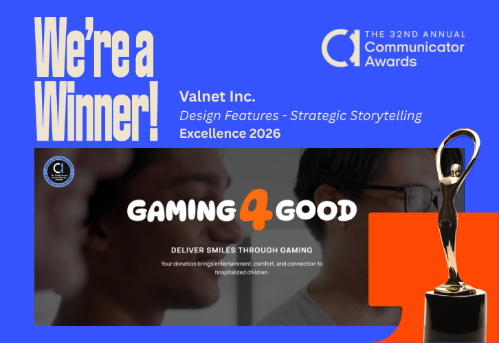 Valnet wins the 2026 Communicator Award of Excellence for Design Features and Strategic Storytelling