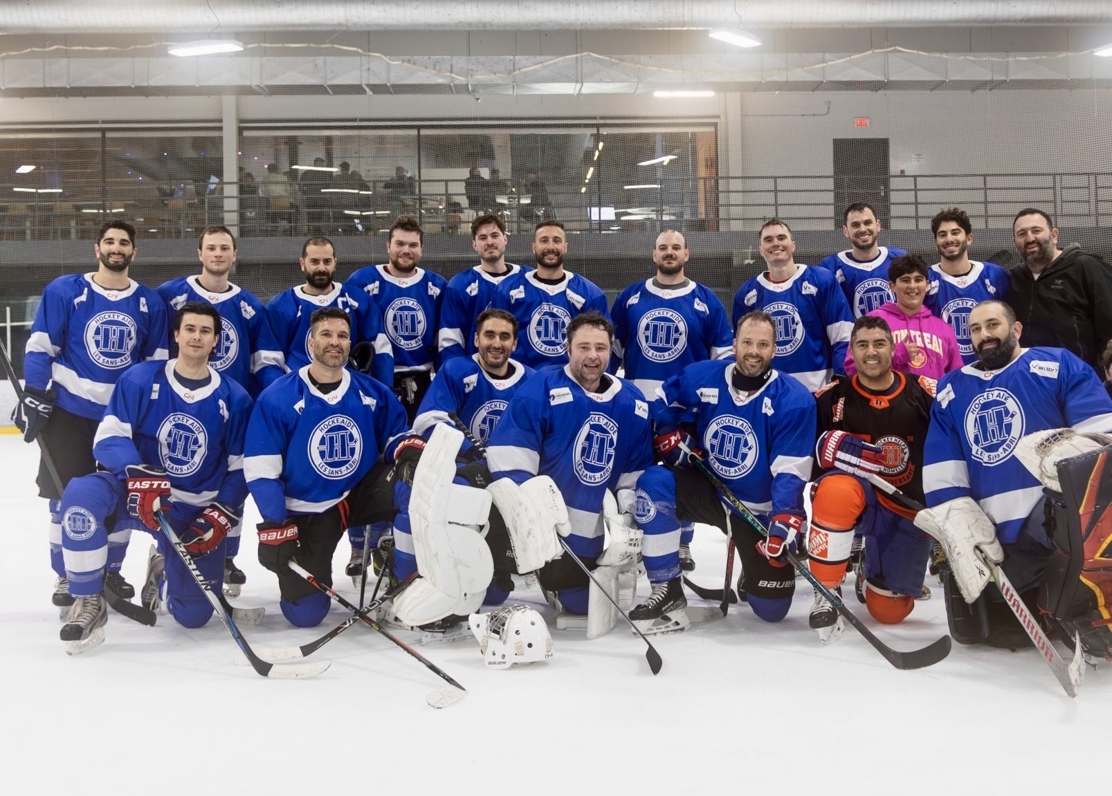 Mars Monnier and Team at Hockey Helps the Homeless Event