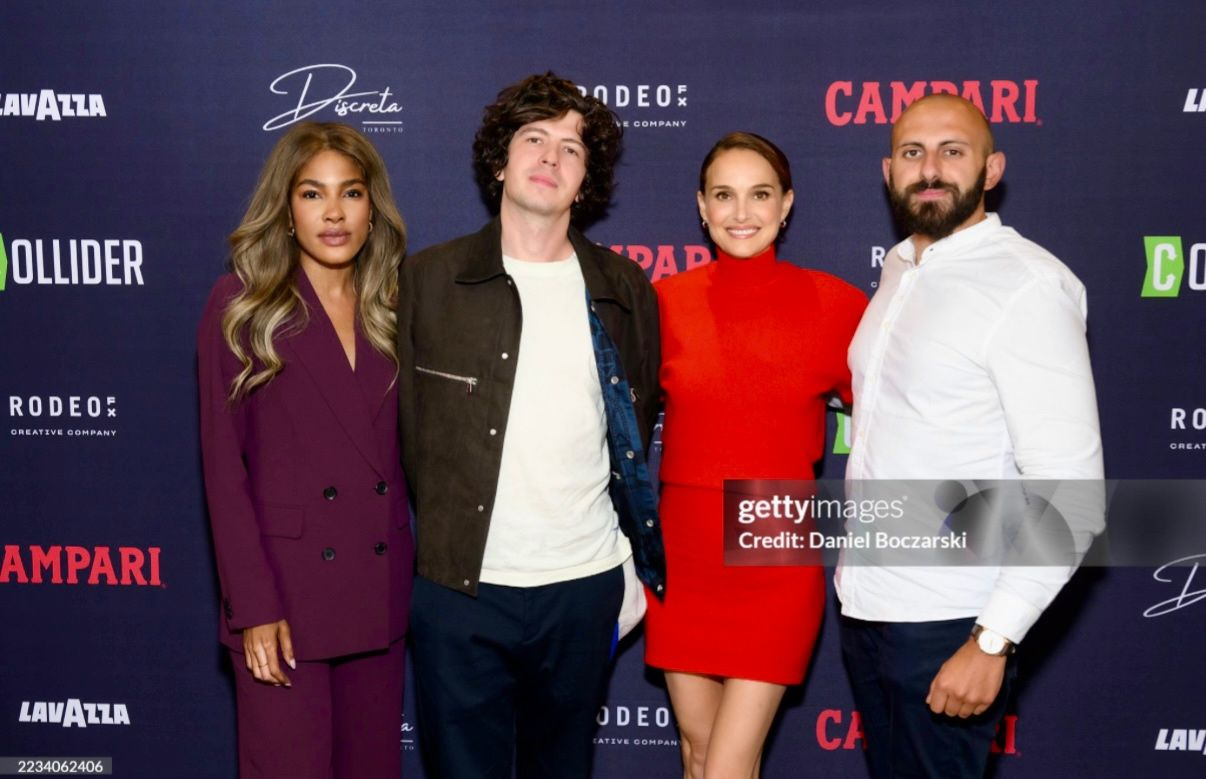 Valnet team members with Natalie Portman at TIFF 2025